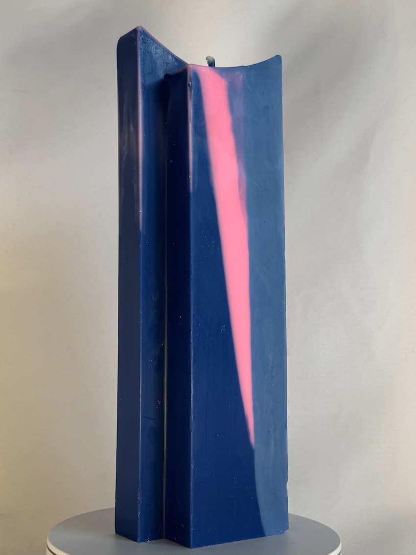 Pilier à 2 pointes - Bleu Rose